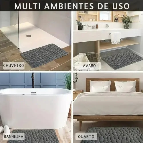 Tapete para Banheiro Antiderrapante Ultra Absorvente – Conforto e Segurança