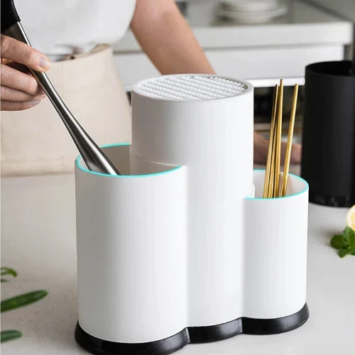 Porta Utensílios e Facas de Cozinha Multifuncional