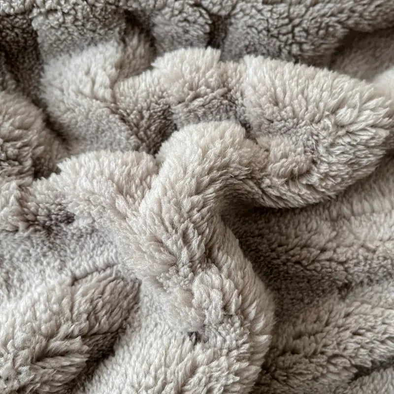 cobertor de doble capa en lana premium