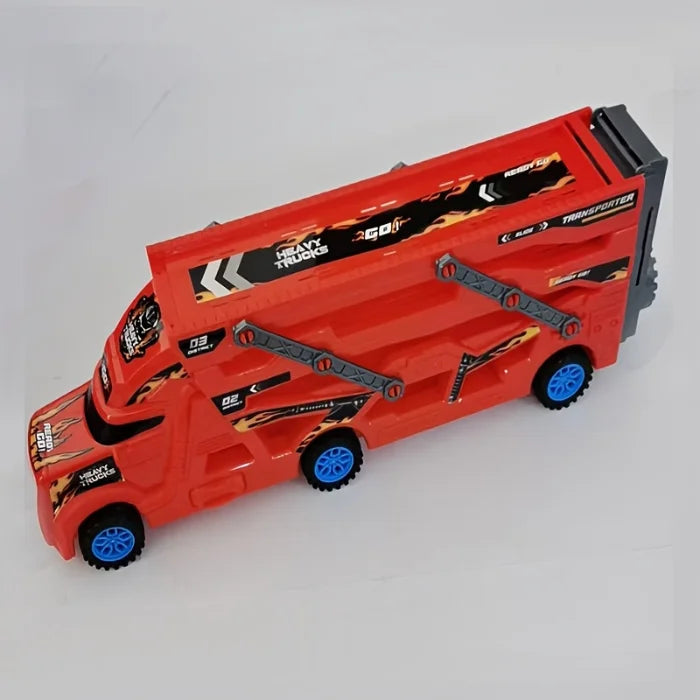 Juego de lanzador de rieles deformados y ligeros + 6 minicoches de aleación GRATIS