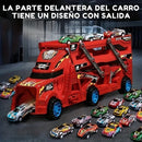 Juego de lanzador de rieles deformados y ligeros + 6 minicoches de aleación GRATIS