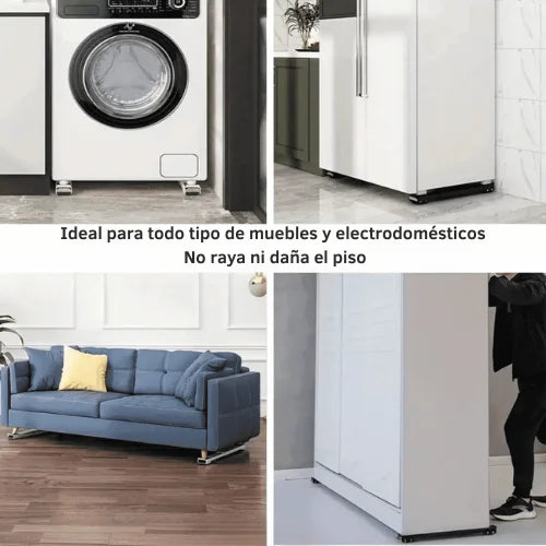 Soporte para Pesos con Ruedas Ajustables