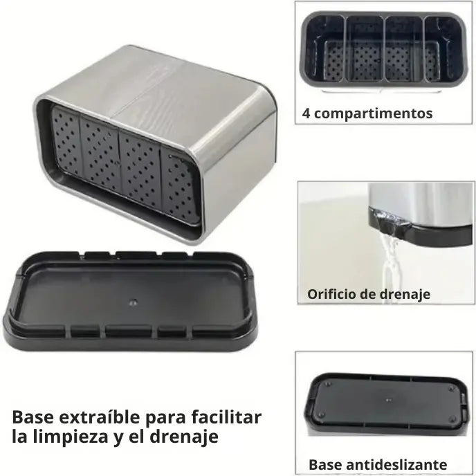 Porta Cubiertos Inoxidable