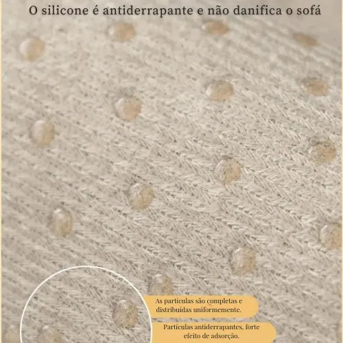 Capa de Sofá Moderno à Prova de Água Antiderrapante Preto