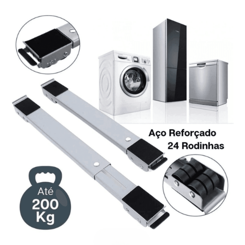 Suporte Para Pesos Com Rodinhas Ajustáveis