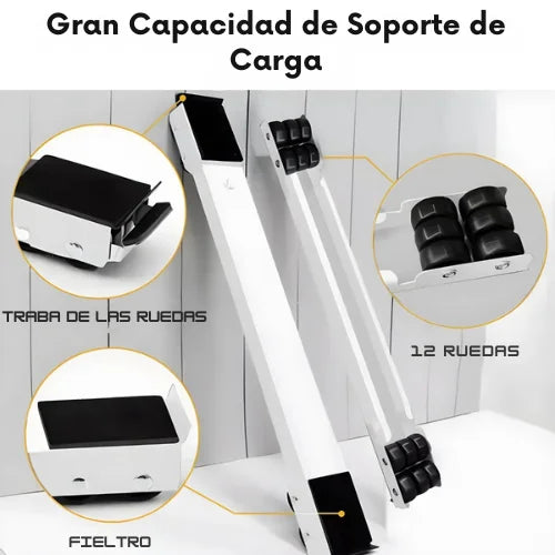 Soporte para Pesos con Ruedas Ajustables
