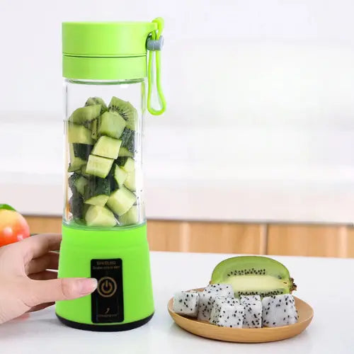 Mini Liquidificador Portátil USB com 6 Lâminas