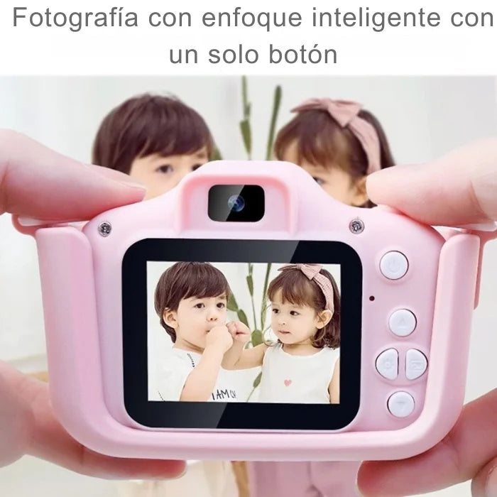 Mini cámara infantil recargable + REGALO