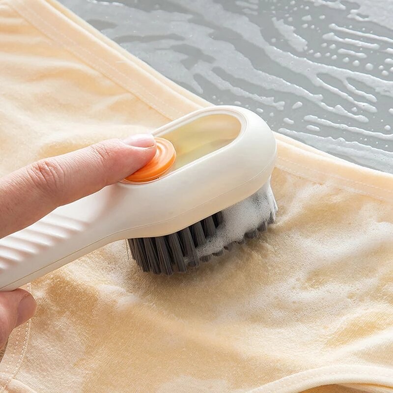 Escova de Limpeza de Sapatos com Dispenser Reservatório para Sabão