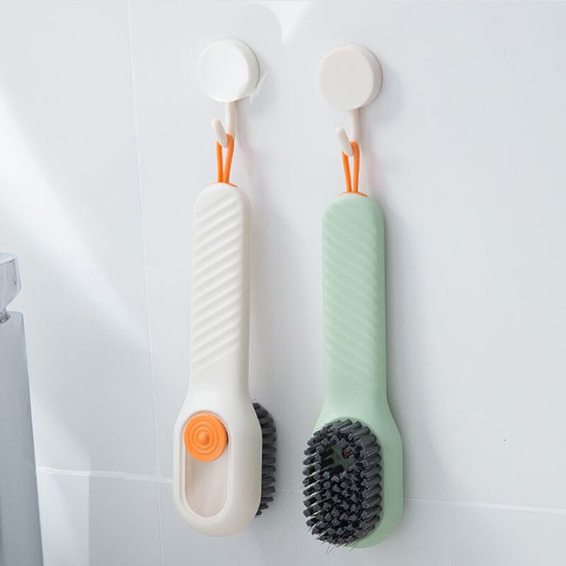 Escova de Limpeza de Sapatos com Dispenser Reservatório para Sabão